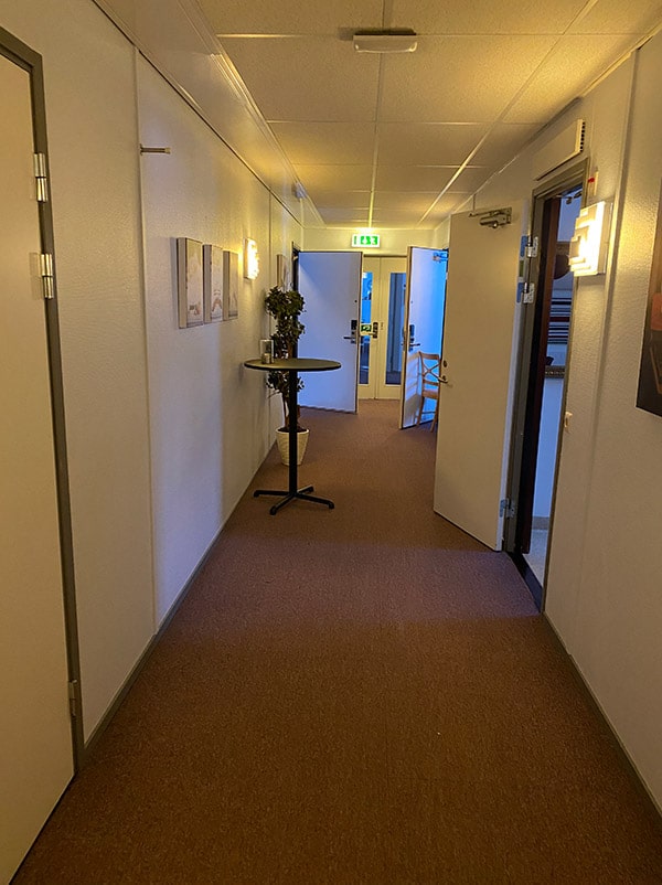 Korridor före renovering