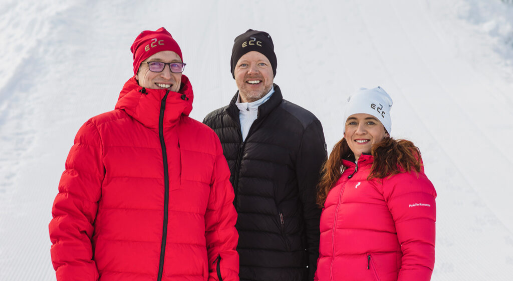 Jörgen Hultmark, Joakim Sternander och Kaia Puusepp på E2C. Bild: Fotograf Satu