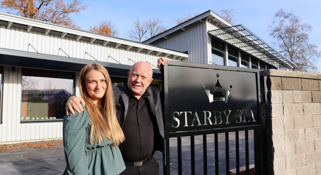 Hilda och Stefan Carneteg, ägare till Starby Spa.