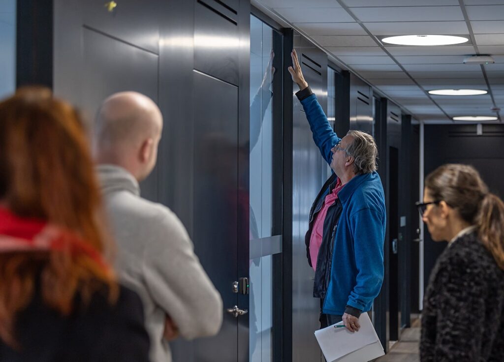 Urban Tjernström ansvarade för slutbesiktningen för E2Cs totalentreprenad Bravidahuset.