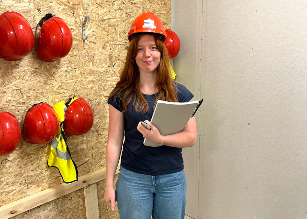 Sofia har hunnit vara med mycket i O'Learys-projektet i Linden i sommar.